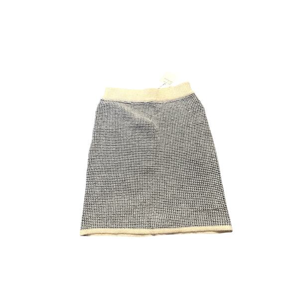 Sioni Women’s Skirt Sz small Black ivory Soft Knit Sweater Pull-On Pencil - Picture 1 of 9